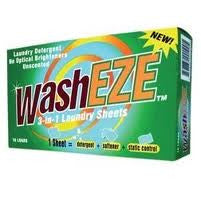 WashEZE Unscented Laundry Detergent Sheet that includes Fabric Softener and Static Guard (FREE SHIPPING)